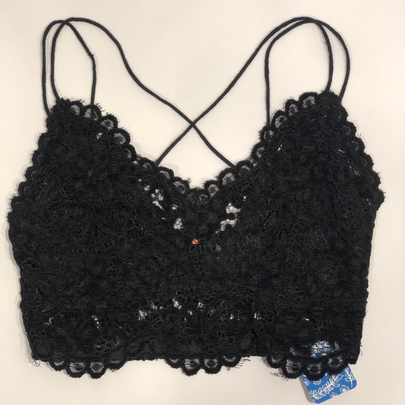 Free People Black Celine Bralette - Picture 3 of 7